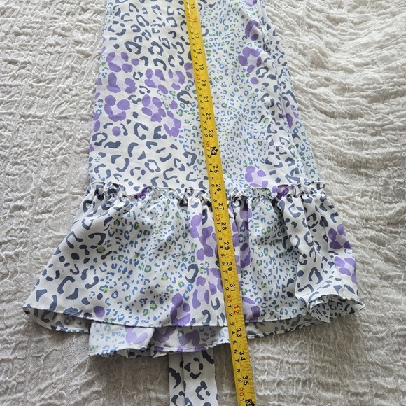 Slate & Wayne Mini Dress Womens Size XS Sleeveless Cheetah Tiered Flowy Party - Picture 16 of 16